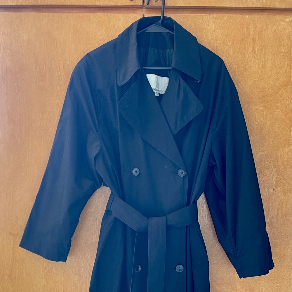 London Fog Classic black women’s trench coat